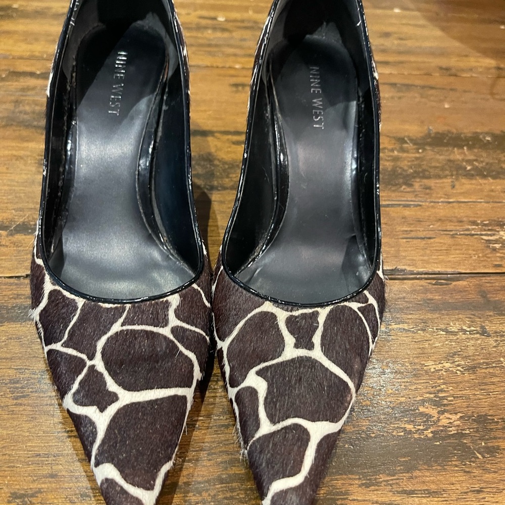 Nine West Giraffe Print Heels